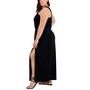Plus Size Halter-Neck Side-Slit Maxi Dress, Created for Macy's