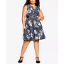 Trendy Plus Size Isabel Fit and Flare Midi Dress