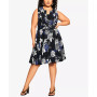 Trendy Plus Size Isabel Fit and Flare Midi Dress
