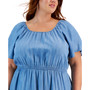 Plus Size On-Off Ruffle Hem Dress, Created for Macy's