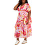 Plus Size Floral-Print A-Line Dress