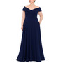 Plus Size Sweetheart-Neck Off-The-Shoulder Gown