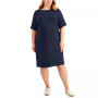 Plus Size Solid Boat-Neck Dress, Created for Macy's