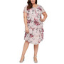 Plus Size Floral-Print Tiered Dress