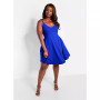 Women's Plus size Essential V Neck Strappy Mini Skater Dress