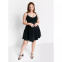 Women's Plus size Essential V Neck Strappy Mini Skater Dress