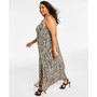 Plus Size Printed Halter Dress, Created for Macy's