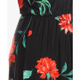 Plus Size Floral Strap Maxi Dress
