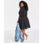 Plus Size Long-Sleeve Belted Shirtdress, Created for Macy's