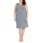Plus Size 3D Appliquéd Jacket & Necklace Dress