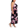 Plus Size Sleeveless Halter-Neck Midi Dress