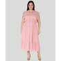 Trendy Plus Size Ruffle-Sleeve Tiered Maxi Dress