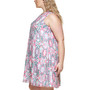 Plus Size Printed Chiffon Dress