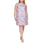 Plus Size Printed Chiffon Dress