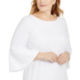 Plus Size Bell-Sleeve Sheath Dress