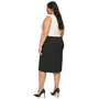 Plus Size Colorblocked Twist-Front Ruched Sheath Dress