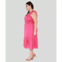 Plus Size Ruffled Tie-Back Midi Dress