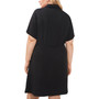 Plus Size Collared Surplice V-Neck Dress