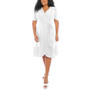 Plus Size Eyelet Wrap Dress