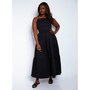 Women's Plus Size Grace Layered Open Back Maxi A Line Dress