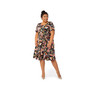 Women's Plus Size Brittany Short Sleeve Fit And Flare Dress