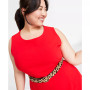 Plus Size Double-Weave Sheath Dress, Created for Macy's