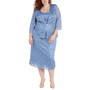 Plus Size 2-Pc. Sequined Lace  Dress & Jacket Set