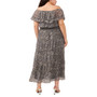 Plus Size Off-The-Shoulder Tiered Maxi Dress