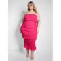 Women's Plus Size Ruffle Smocked Dress