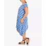 Plus Size Geo Puff Print Dress