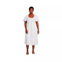 Women's Plus Size Linen Sweetheart Button Front Midi Dress