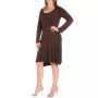 Women's Plus Size Flared Dress