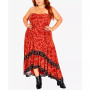 Trendy Plus Size Floral Charm Maxi Dress