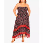 Trendy Plus Size Floral Charm Maxi Dress