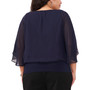 Plus Size Embellished Banded-Hem Top