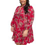 Plus Size Printed Tiered Dress