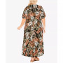 Plus Size Sasha Flutter Sleeve Maxi Dress