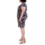 Plus Size Round-Neck Jersey Sheath Dress