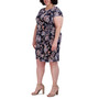 Plus Size Round-Neck Jersey Sheath Dress