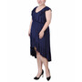 Plus Size Sleeveless Flounced Dress