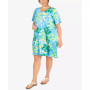 Plus Size Hawaiian Floral Print Dress