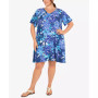 Plus Size Hawaiian Floral Print Dress