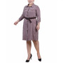 Plus Size 3/4 Roll Tab Sleeve Shirtdress