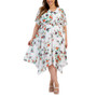 Plus Size Floral-Print Fit & Flare Dress