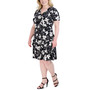 Plus Size Surplice Tiered Dress