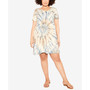 Plus Size Tiered Tie Dye Dress