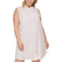 Trendy Plus Size Sleeveless Shirtdress