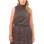 Plus Size Metallic Smocked-Waist Dress