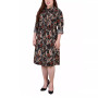 Plus Size 3/4 Roll Tab Sleeve Shirt Dress