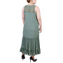 Plus Size Sleeveless Tiered Maxi Dress